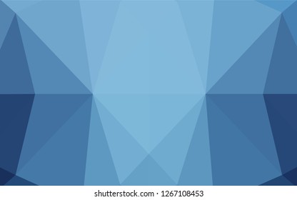 Light BLUE vector hexagon mosaic cover. Creative illustration in halftone style with gradient. The completely new template can be used for your brand book.