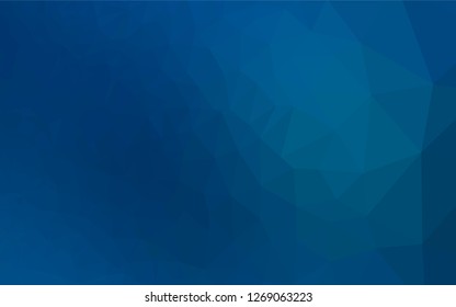 Light BLUE vector hexagon mosaic template. Shining colored illustration in a Brand new style. Brand new design for your business.