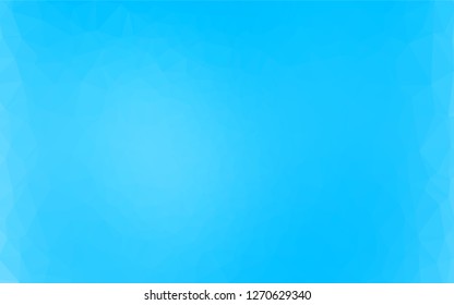 Light BLUE vector hexagon mosaic template. A sample with polygonal shapes. Brand new style for your business design.