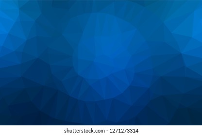 Light BLUE vector hexagon mosaic cover. Brand new colored illustration in blurry style with gradient. A completely new design for your business.
