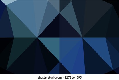 Light BLUE vector hexagon mosaic cover. A vague abstract illustration with gradient. The template can be used as a background for cell phones.
