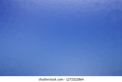 Light BLUE vector hexagon mosaic texture. Geometric illustration in Origami style with gradient.  The elegant pattern can be used as part of a brand book.