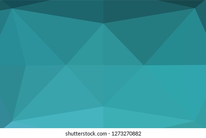 Light BLUE vector hexagon mosaic cover. An elegant bright illustration with gradient. Brand new style for your business design.