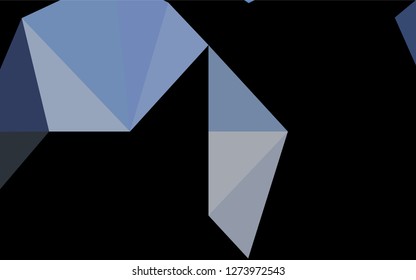 Light BLUE vector hexagon mosaic texture. Glitter abstract illustration with an elegant design. The textured pattern can be used for background.