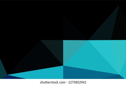 Light BLUE vector hexagon mosaic texture. Shining colored illustration in a Brand new style. A completely new design for your business.