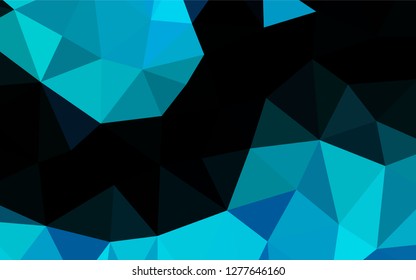 Light BLUE vector hexagon mosaic texture. Creative illustration in halftone style with gradient. The template can be used as a background for cell phones.