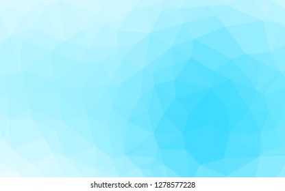 Light BLUE vector hexagon mosaic texture. Colorful illustration in abstract style with gradient. The elegant pattern can be used as part of a brand book.
