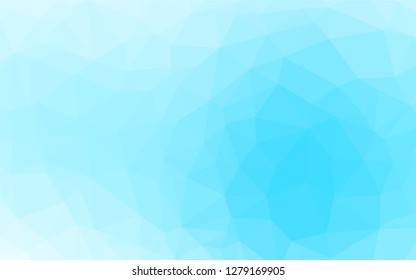 Light BLUE vector hexagon mosaic texture. Colorful illustration in abstract style with gradient. The elegant pattern can be used as part of a brand book.