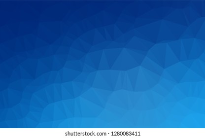 Light BLUE vector hexagon mosaic texture. Creative geometric illustration in Origami style with gradient. Brand new design for your business.