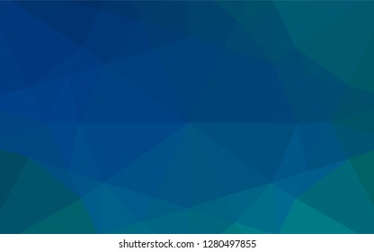 Light BLUE vector hexagon mosaic texture. A vague abstract illustration with gradient. The template can be used as a background for cell phones.