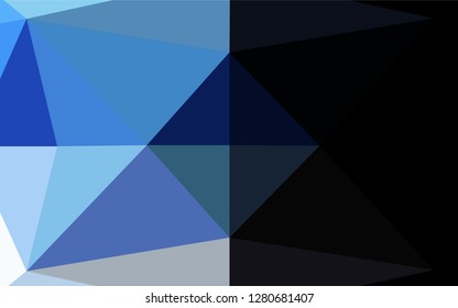 Light BLUE vector hexagon mosaic texture. A completely new color illustration in a vague style. A completely new design for your business.