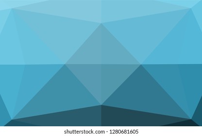 Light BLUE vector hexagon mosaic cover. Brand new colored illustration in blurry style with gradient. The completely new template can be used for your brand book.