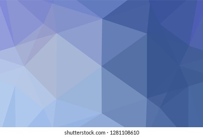 Light BLUE vector hexagon mosaic cover. A vague abstract illustration with gradient. The polygonal design can be used for your web site.