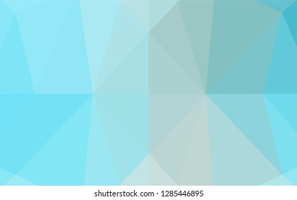 Light BLUE vector hexagon mosaic cover. A completely new color illustration in a vague style. A new texture for your design.