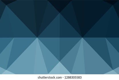 Light BLUE vector hexagon mosaic template. Colorful abstract illustration with gradient. A completely new design for your business.