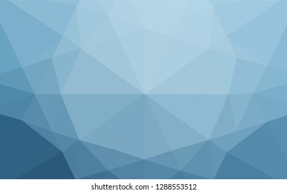 Light BLUE vector hexagon mosaic template. A vague abstract illustration with gradient. Brand new design for your business.