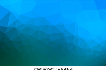 Light BLUE vector hexagon mosaic template. Shining colored illustration in a Brand new style. The completely new template can be used for your brand book.