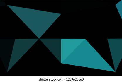 Light BLUE vector hexagon mosaic cover. Brand new colored illustration in blurry style with gradient. A new texture for your design.