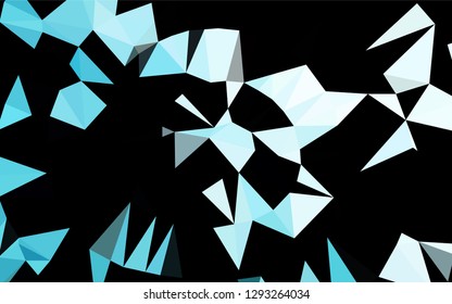 Light BLUE vector hexagon mosaic texture. An elegant bright illustration with gradient. A completely new design for your business.