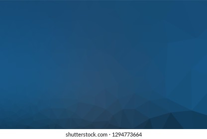 Light BLUE vector hexagon mosaic texture. An elegant bright illustration with gradient. A completely new design for your business.