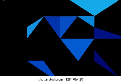 Light BLUE vector hexagon mosaic cover. Colorful abstract illustration with gradient. Brand new style for your business design.