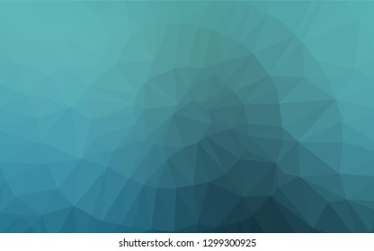 Light BLUE vector hexagon mosaic template. Brand new colored illustration in blurry style with gradient. Brand new style for your business design.