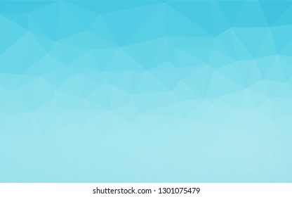 Light BLUE vector hexagon mosaic texture. A vague abstract illustration with gradient. Brand new style for your business design.
