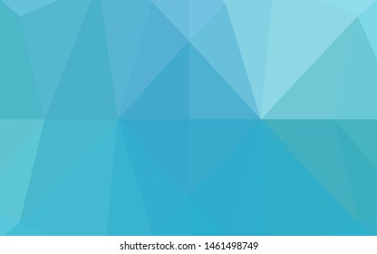 Light BLUE vector hexagon mosaic texture. Creative illustration in halftone style with gradient. The textured pattern can be used for background.