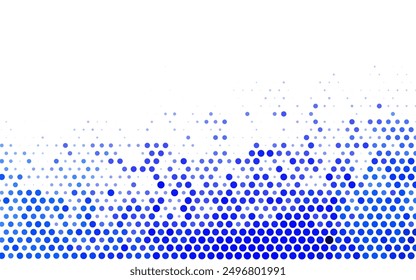 Light BLUE vector Illustration with set of shining colorful abstract circles. Glitter abstract illustration with blurred drops of rain. Base for booklets, leaflets