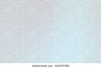 Light BLUE vector illustration which consist of circles. Dotted gradient design for your business. Creative geometric background in halftone style with colored spots.
