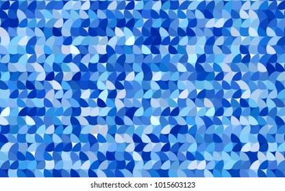 Light BLUE vector illustration which consist of circles. Dotted gradient design for your business. Creative geometric background in halftone style with colored spots.