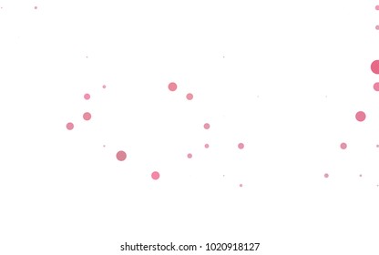 Light BLUE vector illustration which consist of circles. Dotted gradient design for your business. Creative geometric background in halftone style with colored spots.