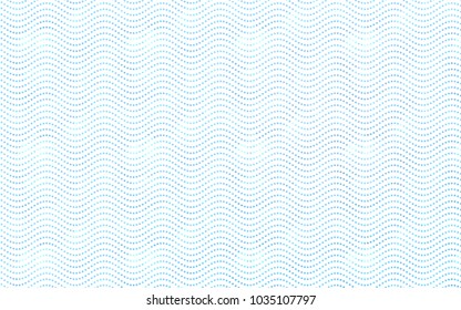 Light BLUE vector illustration which consist of circles. Dotted gradient design for your business. Creative geometric background in halftone style with colored spots.