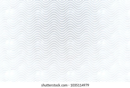 Light BLUE vector illustration which consist of circles. Dotted gradient design for your business. Creative geometric background in halftone style with colored spots.