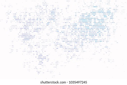 Light BLUE vector illustration which consist of circles. Dotted gradient design for your business. Creative geometric background in halftone style with colored spots.