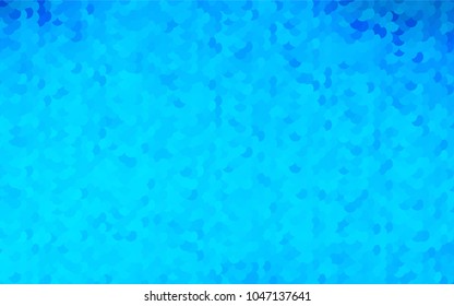 Light BLUE vector illustration which consist of circles. Dotted gradient design for your business. Creative geometric background in halftone style with colored spots.