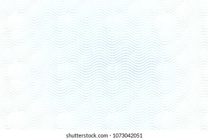 Light BLUE vector illustration which consist of circles. Dotted gradient design for your business. Creative geometric background in halftone style with colored spots.
