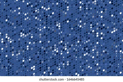 LichtbLAU-Vektorillustration, die aus Kreisen besteht. Farbverlauf-Design für Ihr Unternehmen. Kreativer, geometrischer Hintergrund im Halftonstil mit farbigen Flecken.