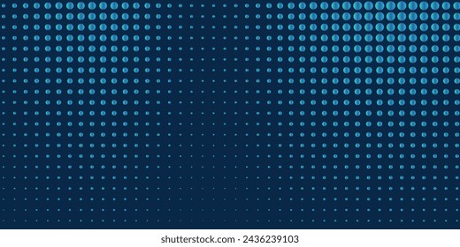 Light BLUE vector illustration which consists of circles. Dotted gradient design for your business.vector