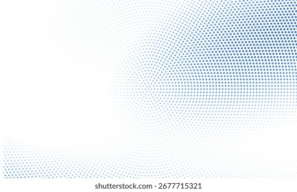 Hellblaue Vektorgrafik, die aus Kreisen besteht. Gestricheltes Farbverlauf-Design für Ihr Unternehmen. Kreativer geometrischer Hintergrund im Halbtonstil mit farbigen Punkten.

