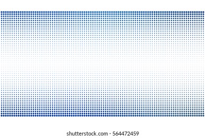 Light BLUE vector illustration which consist of circles. Dotted gradient design for your business. Creative geometric background in halftone style with colored spots.