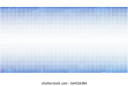 Light BLUE vector illustration which consist of circles. Dotted gradient design for your business. Creative geometric background in halftone style with colored spots.