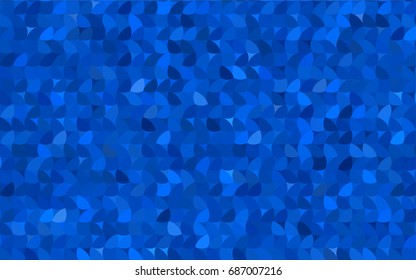 Light BLUE vector illustration which consist of circles. Dotted gradient design for your business. Creative geometric background in halftone style with colored spots.