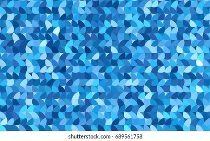 Light BLUE vector illustration which consist of circles. Dotted gradient design for your business. Creative geometric background in halftone style with colored spots.