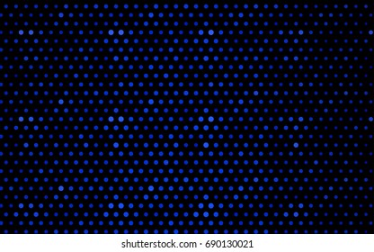 Light BLUE vector illustration which consist of circles. Dotted gradient design for your business. Creative geometric background in halftone style with colored spots.