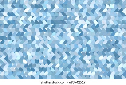 Light BLUE vector illustration which consist of circles. Dotted gradient design for your business. Creative geometric background in halftone style with colored spots.