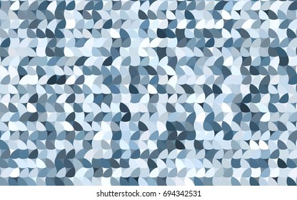 Light BLUE vector illustration which consist of circles. Dotted gradient design for your business. Creative geometric background in halftone style with colored spots.