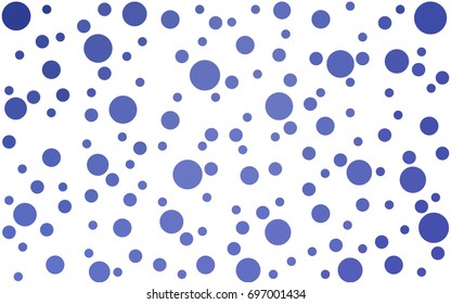 Light BLUE vector illustration which consist of circles. Dotted gradient design for your business. Creative geometric background in halftone style with colored spots.