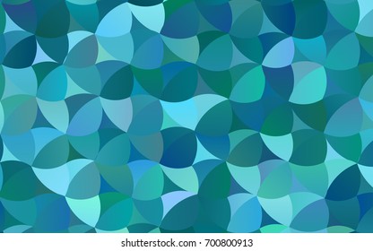 Light BLUE vector illustration which consist of circles. Dotted gradient design for your business. Creative geometric background in halftone style with colored spots.