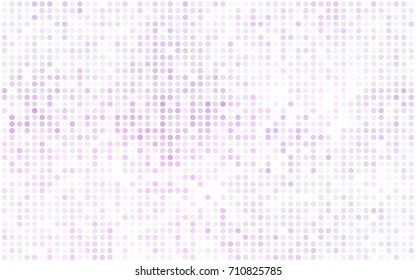 Light BLUE vector illustration which consist of circles. Dotted gradient design for your business. Creative geometric background in halftone style with colored spots.